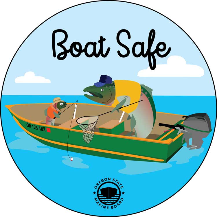 Boat Safe Fish Sticker