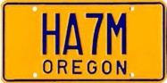 Ham License Plate