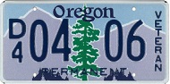 Disabled Veteran License Plate