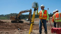 ODOT employee conducts field survey