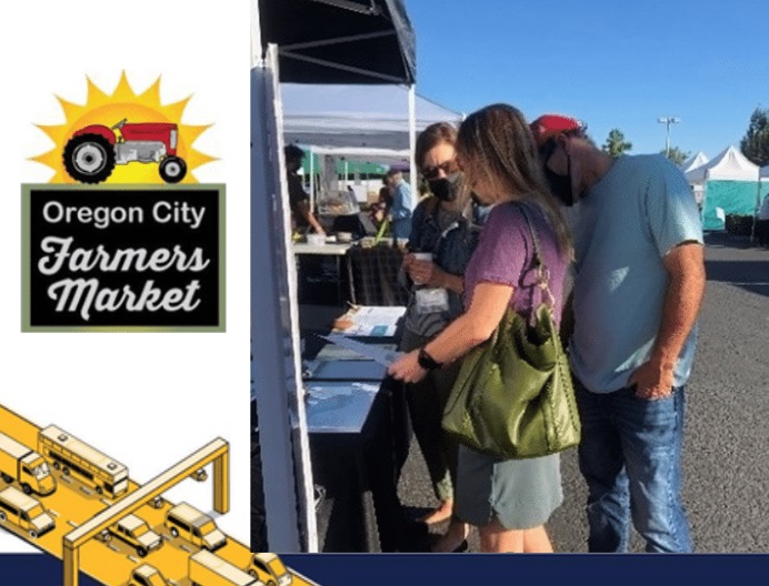 We met with people at the Oregon City Farmers Market on Saturday, September 25.