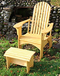 chair, natural stain