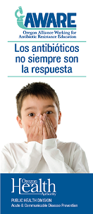 antibiotics are not always the answer, parent version, Spanish cover