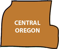 map of central Oregon
