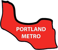 map of the Portland metro region