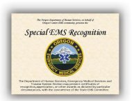 Special EMS Recognition Award