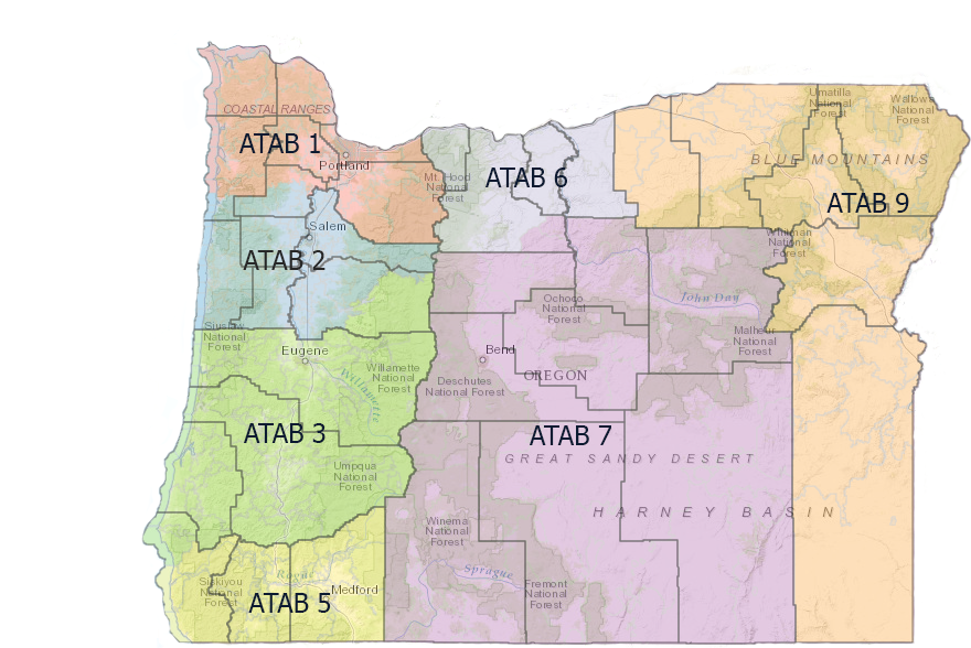 Oregon Trauma System Area Map (2016)