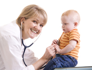 Image of doctor and baby