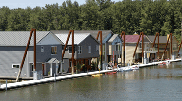 Picture of a floating home community