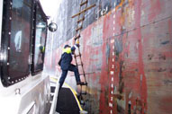 photo of pilot boarding ship