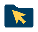 Icon of a file and mouse cursor