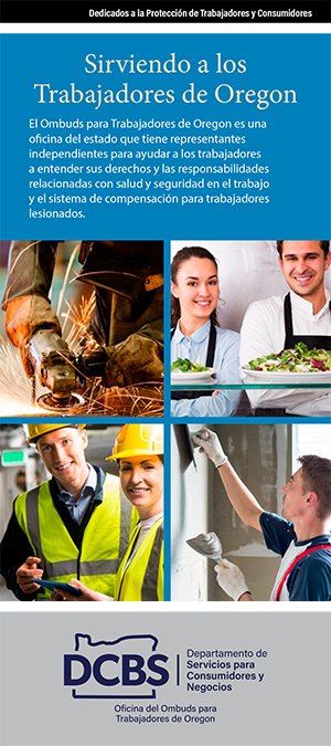 Rack card for serving Oregon workers