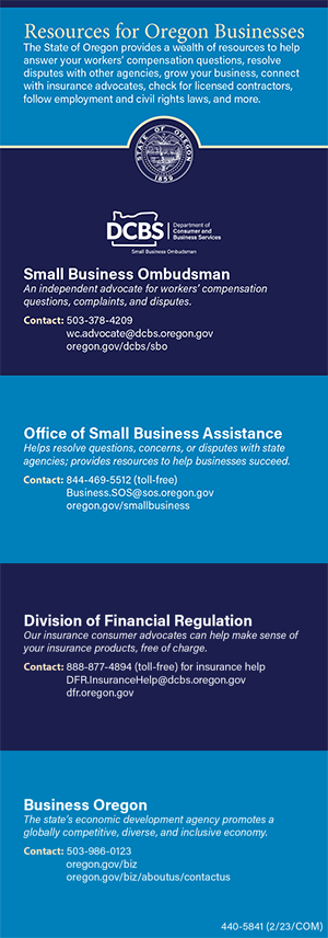 Resources for Oregon Businesses graphic