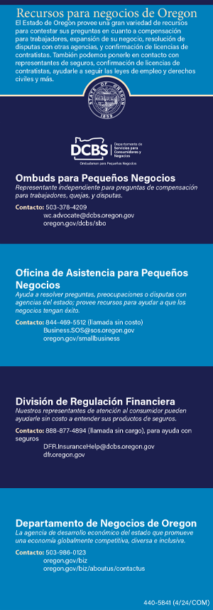 Resources for Oregon Businesses graphic