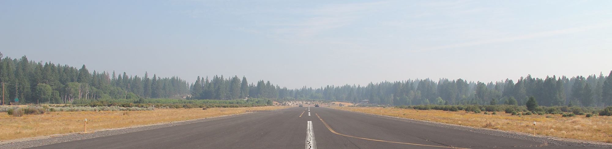 Small plane on runway