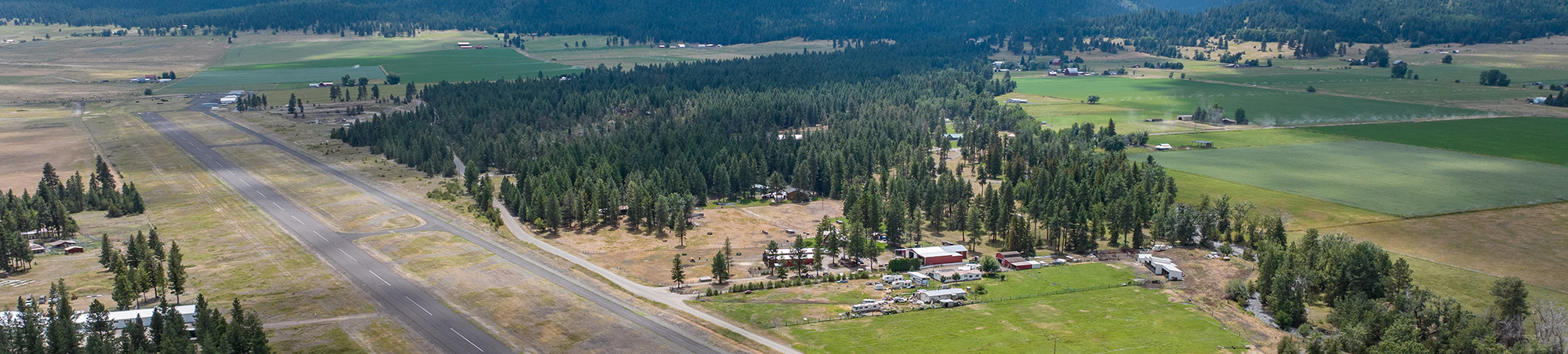 Joseph Airport from an airplane