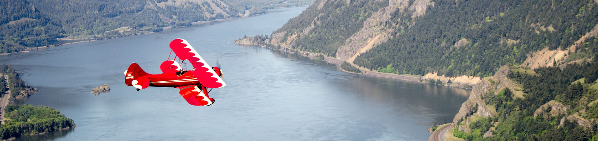 small plane approaching landing