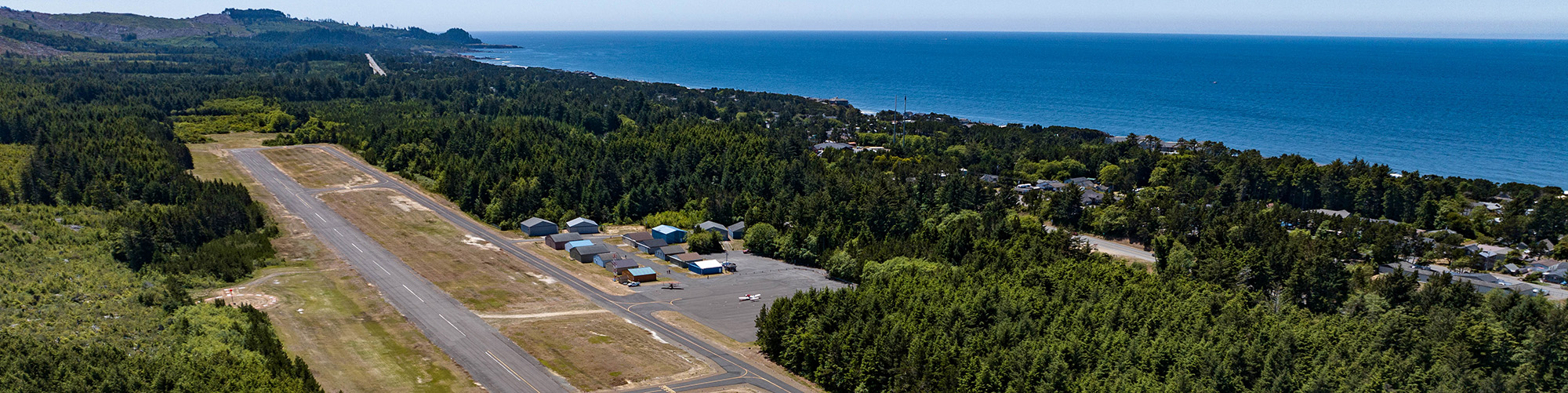 View of Siletz Bay Airport