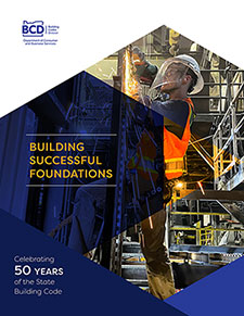 Building Codes Division: 50th anniversary magazine cover