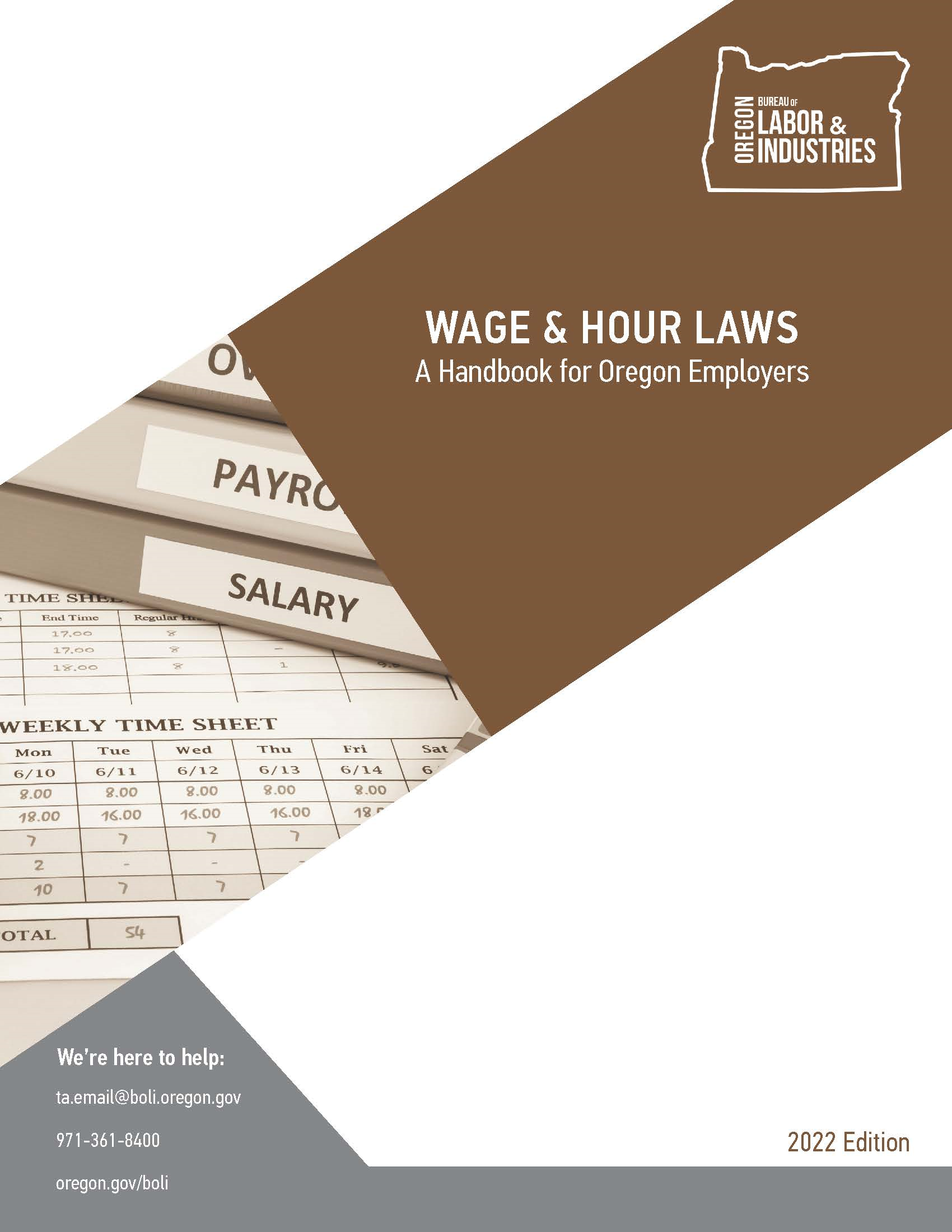 BOLI Purchase employment law handbooks For Employers State of Oregon