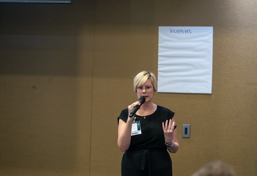 Adaline Padlina hosts a Treatment Courts Grantee Community Discussion as part of Breakout 2