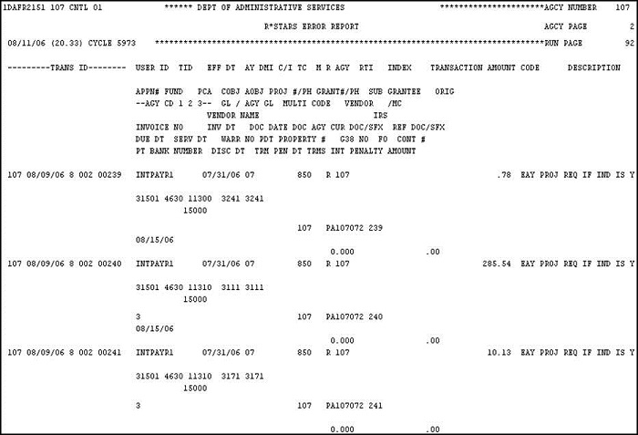 DAFR2151 Report 
Example