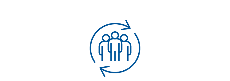 People standing inside a circle