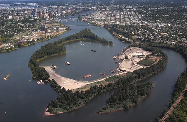 ross island aerial view