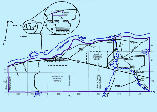 Contanination Area Map