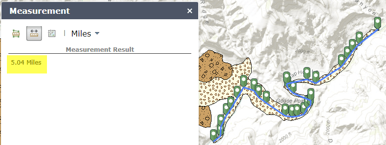 measurement tool result