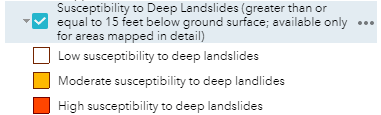 Landslide  Hazard Susceptibility layer