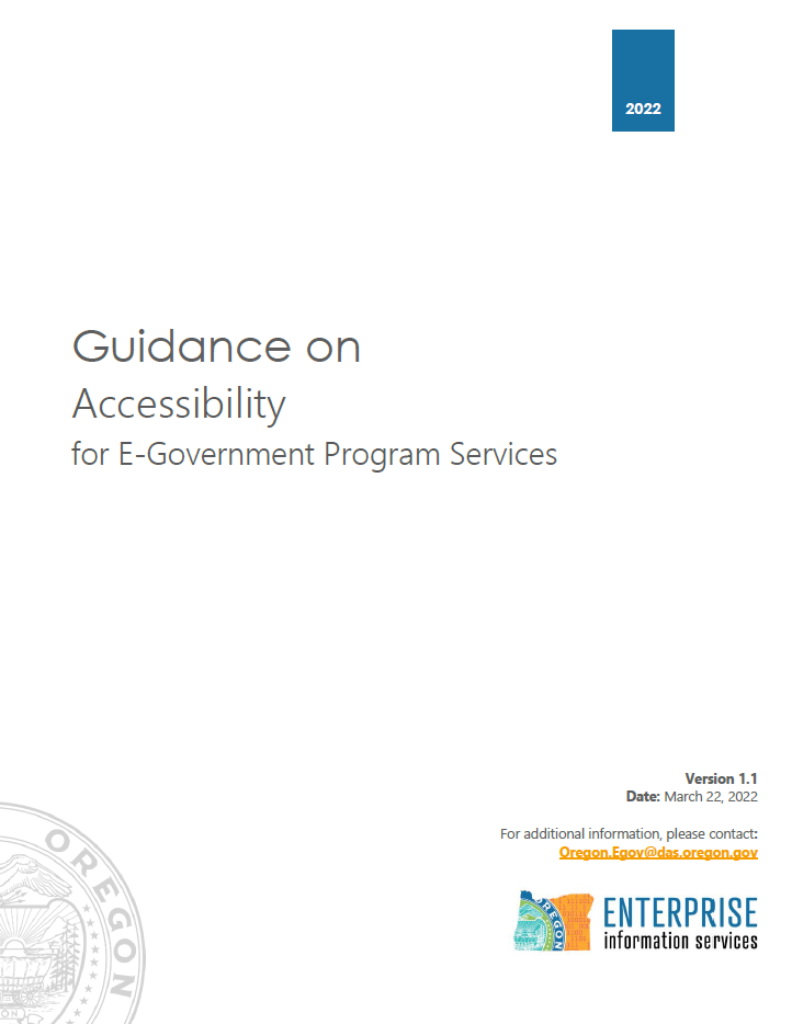 E-Government Guidance