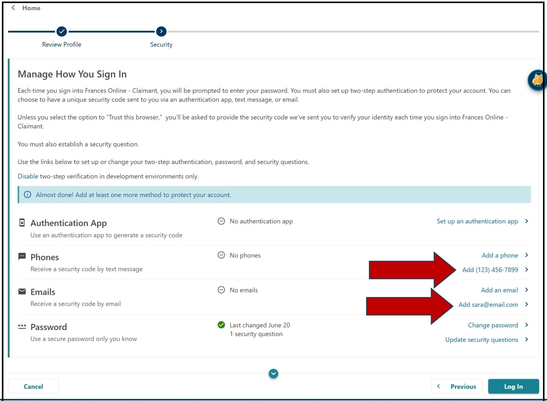 Image showing how to set up two-step authentication