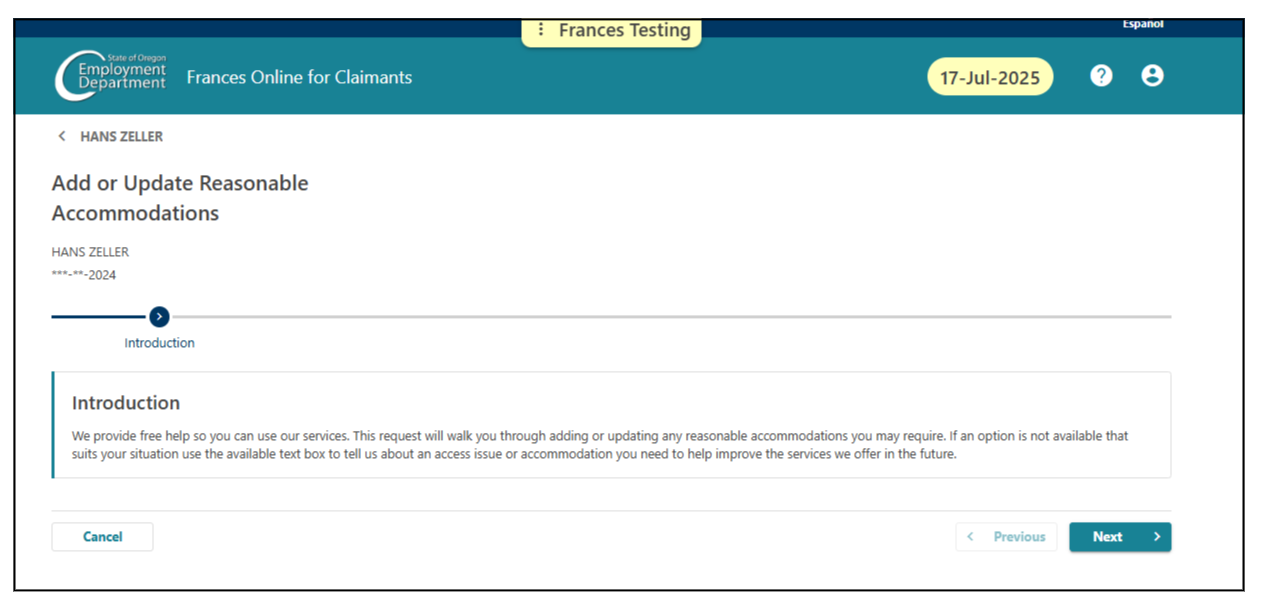 Image showing the "Next" button