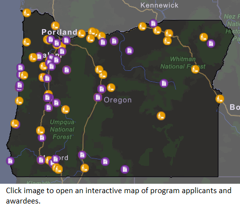 Map of applicants; click to access interactive map.