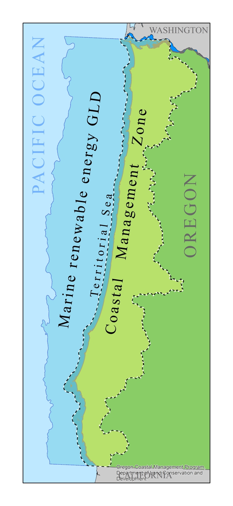 Diagram of the Marine renewal energy GLD area