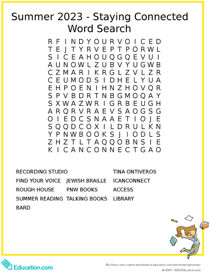 Summer 2023 Word Search, use alt link about for vocal crossword app