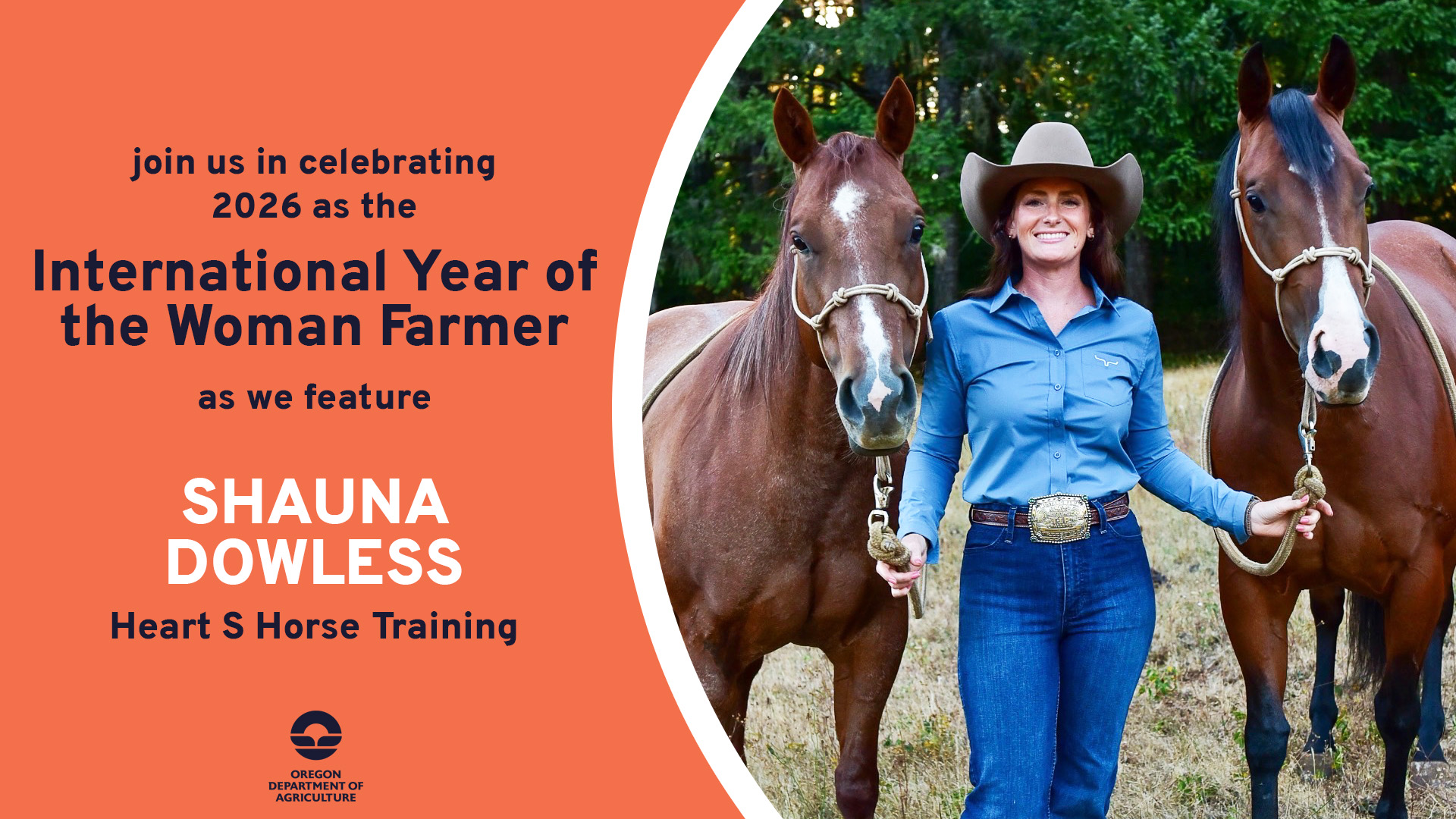 Shauna Dowless, featured on October 9, 2026 by ODA for 2026's International Year of the Woman Farmer