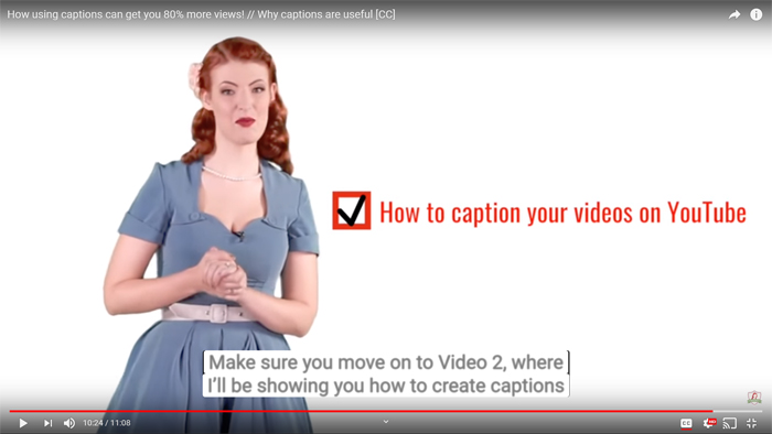 Closed Captions Demonstration with Jessica Kellgren-Fozard