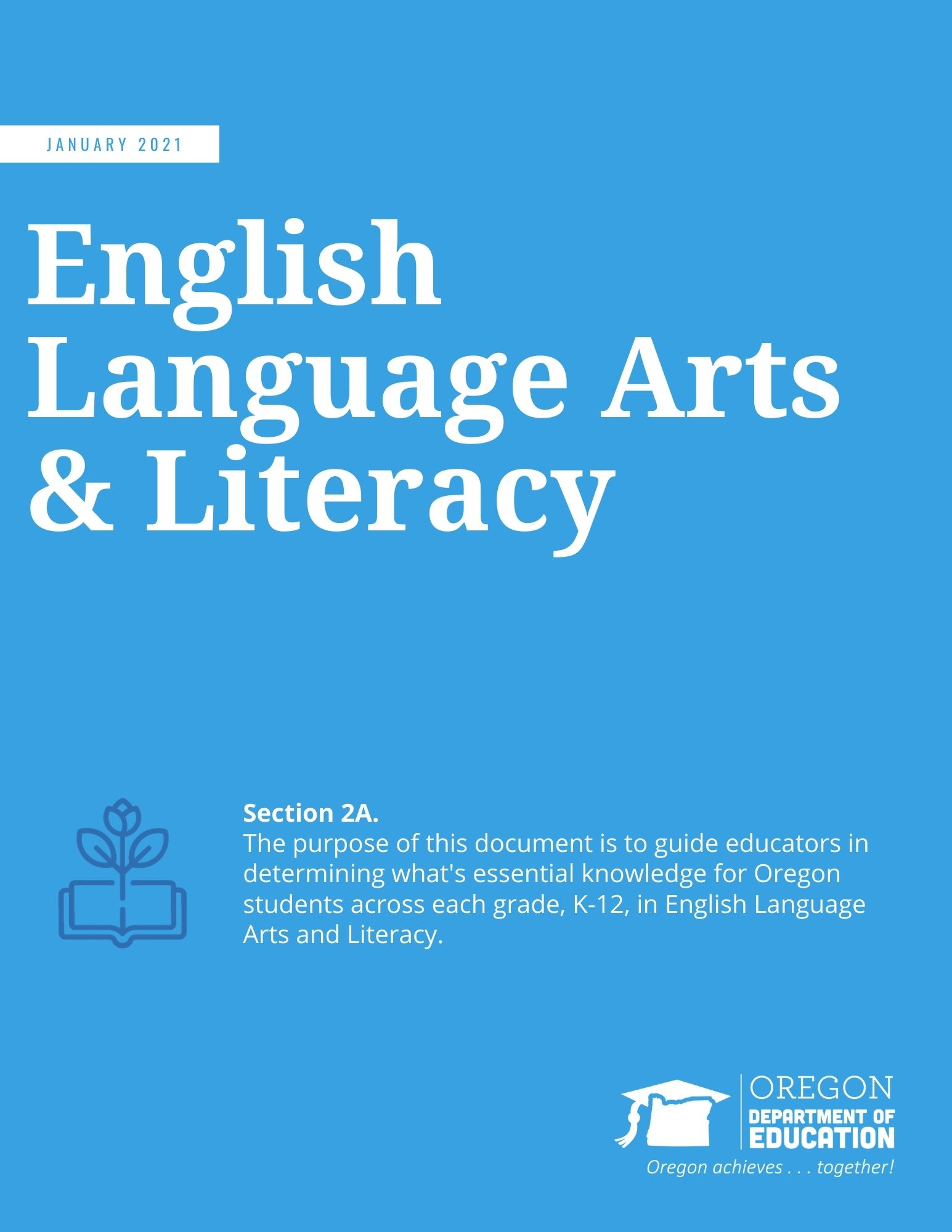 English Language Arts & Literacy Cover