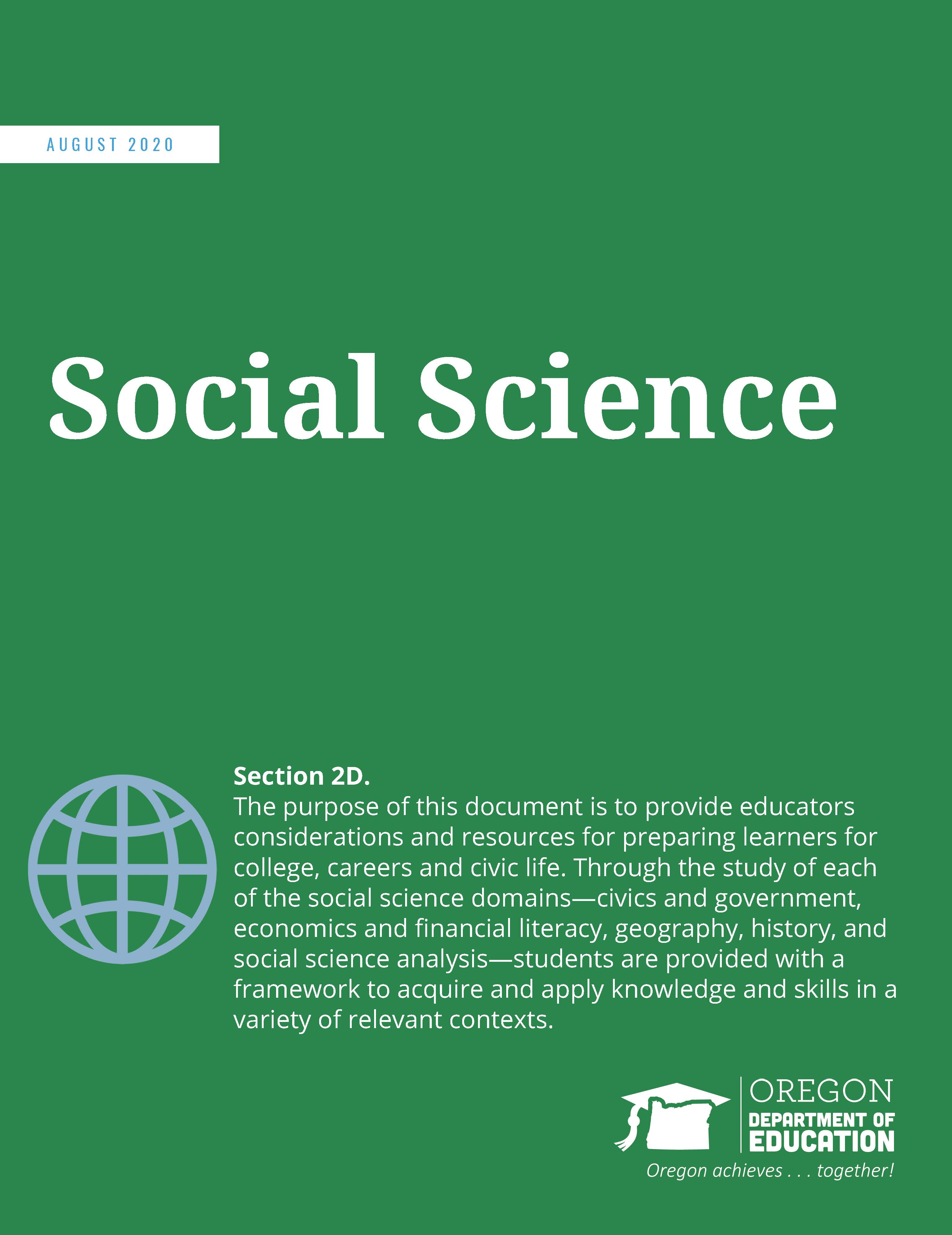 Social Science Cover - Green