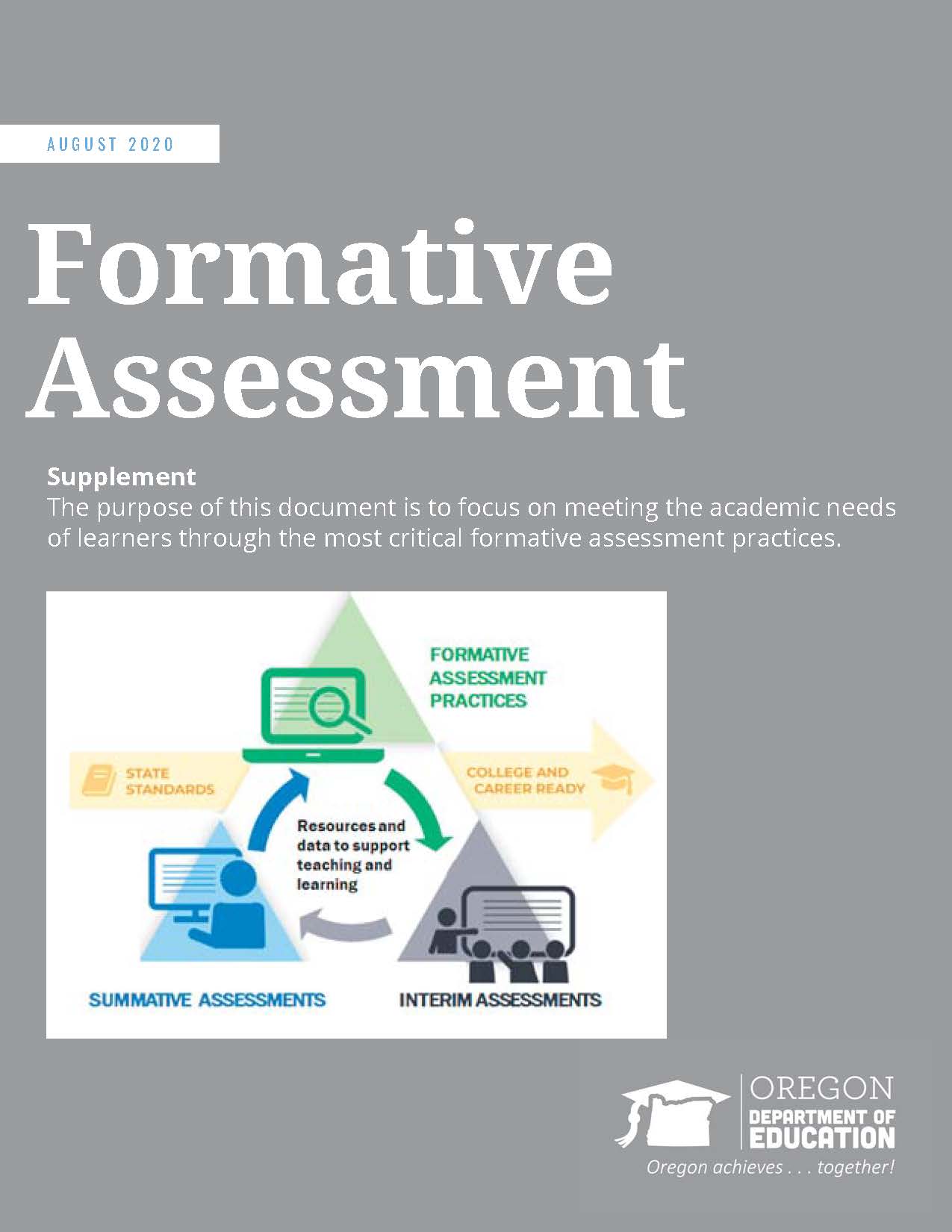 Formative Assessment Cover grey