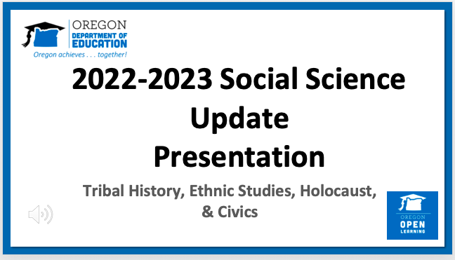 Social Science Update Presentation