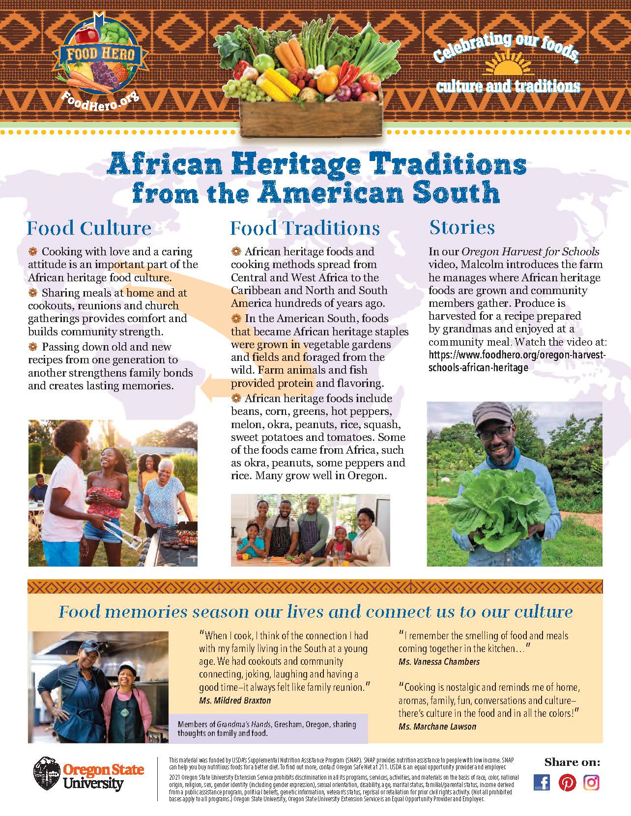 African Heritage Traditions from the American South Magazine Image