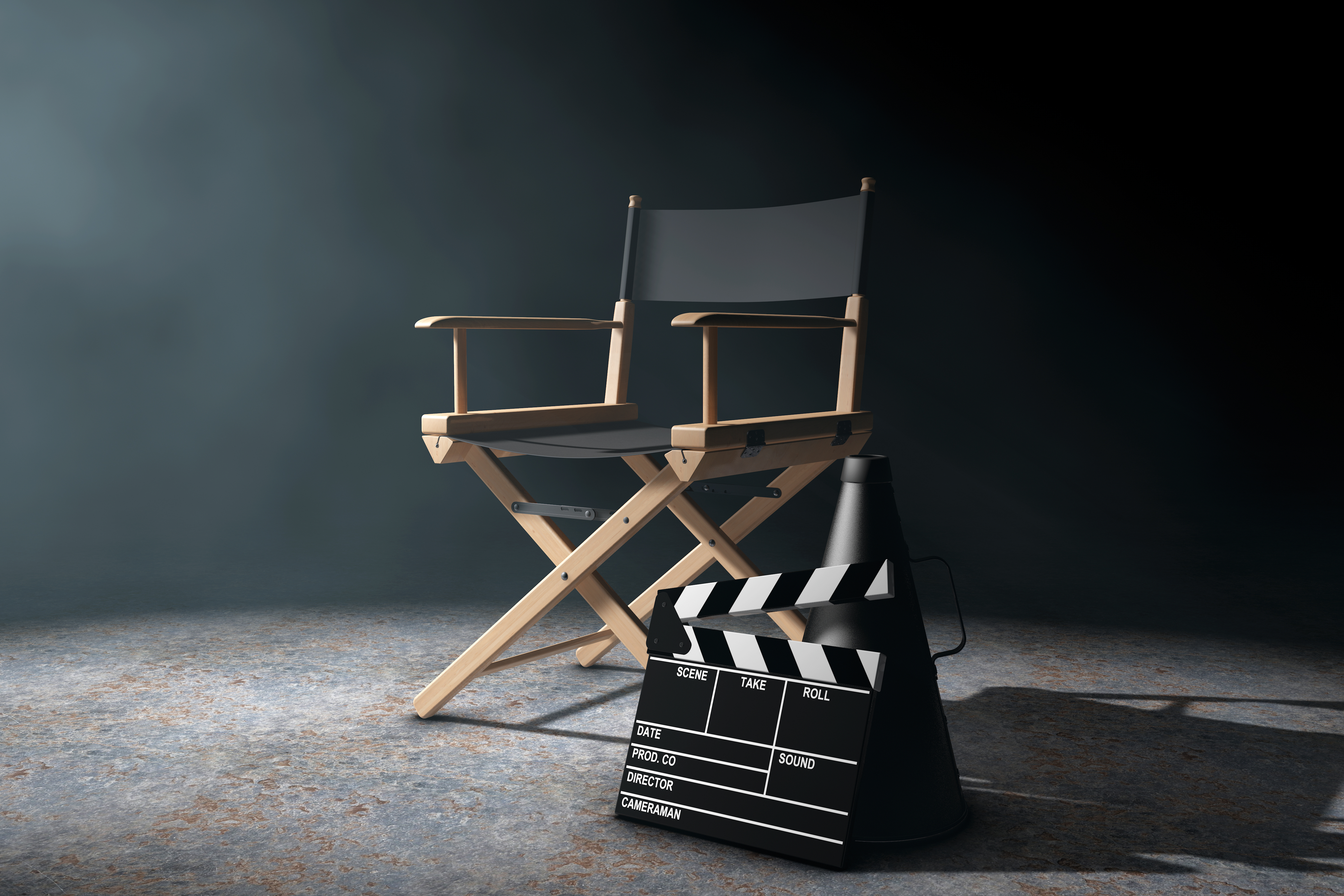 Care & Connection Press Coverage header with stock image of film chair