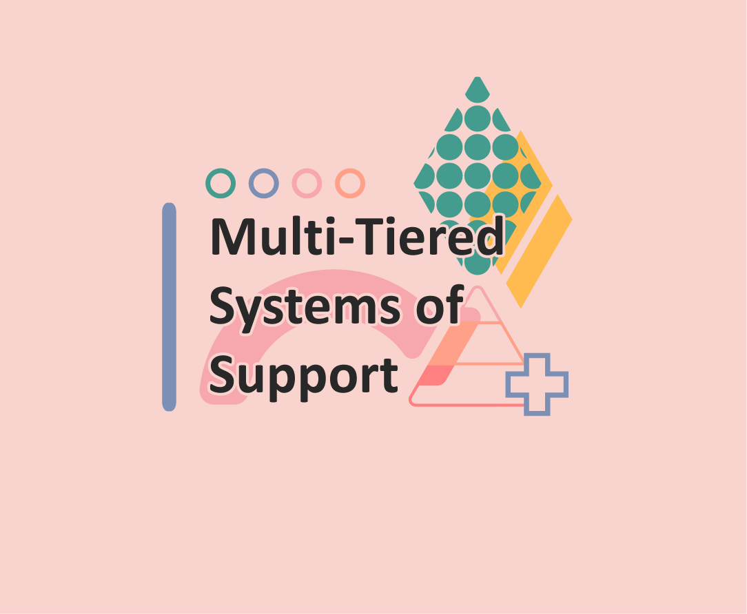 Multi-Tiered Systems of Support header with abstract shapes