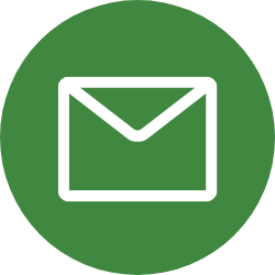 Green circle with white email icon on top