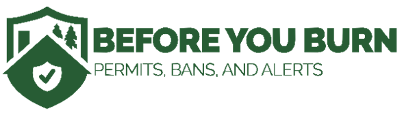 Before You Burn logo: Permits, bans and alerts