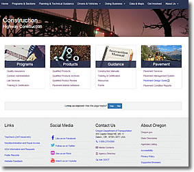 Picture of a new web page