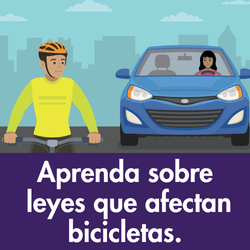 Un día de primavera seguro donde autos y bicicletas comparten la calle. Estemos pendientes el uno del otro.